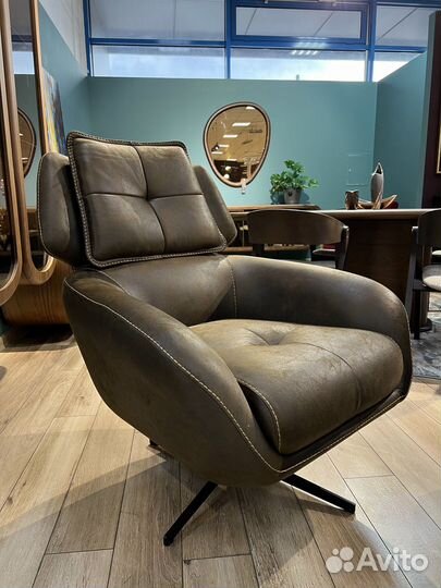 Кресло крутящееся Teslon ткань под нубук