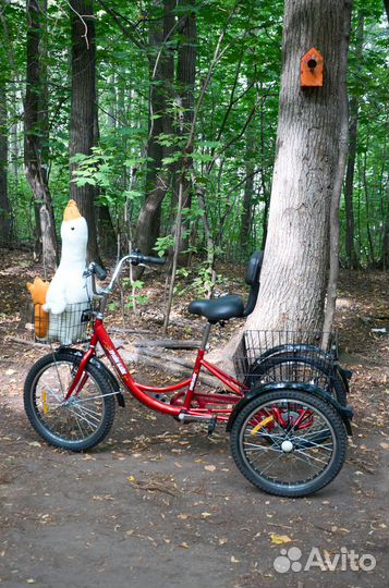 Надежный трёхколесный велосипед для взрослых