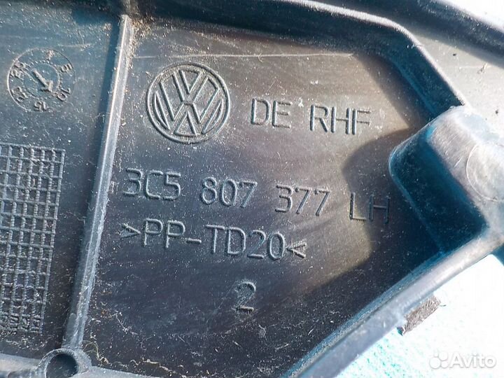 Кронштейн заднего бампера левый volkswagen Passat