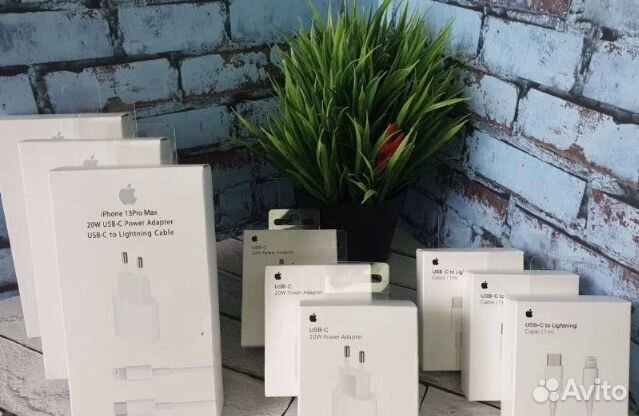 Зарядка на iPhone (20W, type-c, USB-C to lighting)