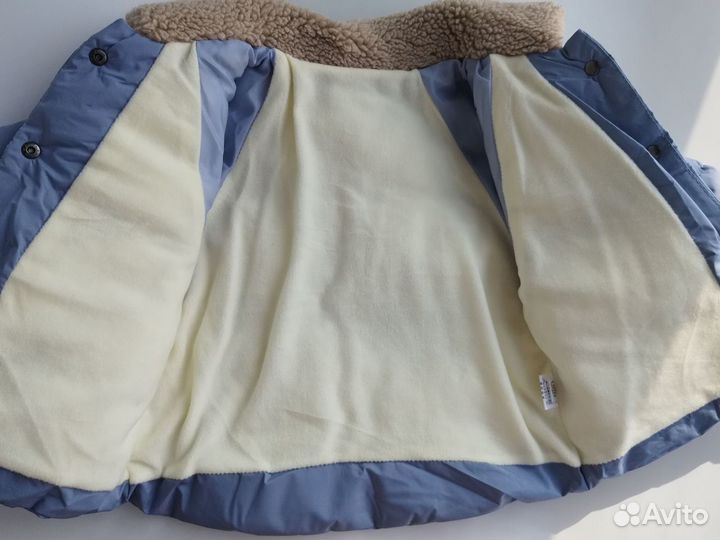 Утепленная куртка для девочки 92