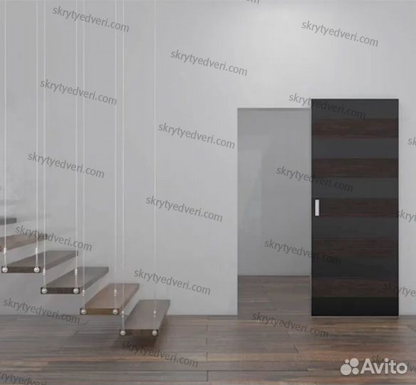 Скрытые двери под покраску