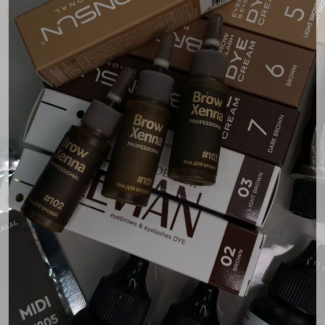 Краска для бровей bronsun,levian,воск