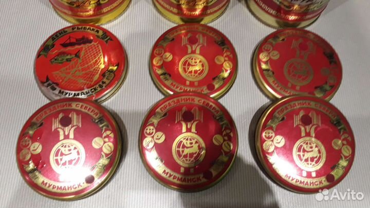 5 банок жестяных для круп