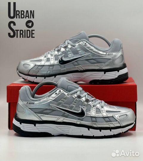 Кроссовки Nike P-6000 metallic silver