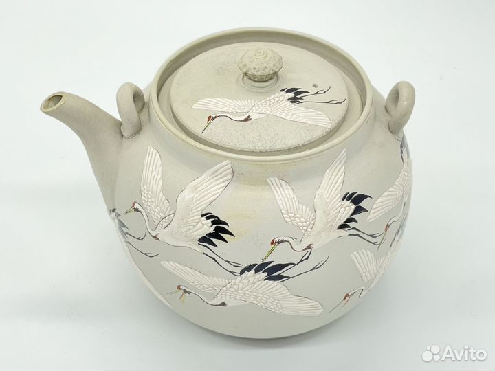 Чайник Япония мастерские Банко 19 век фаянс