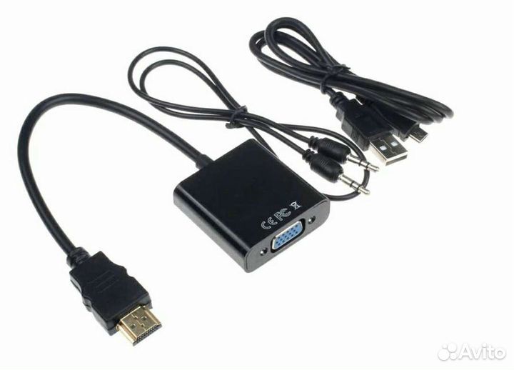 Переходники hdmi-VGA,DVI-D-VGA,DP-VGA и др