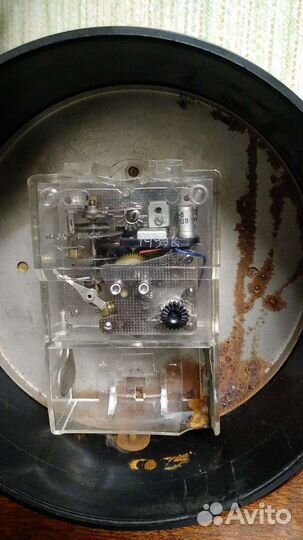 Настольные каминные часы Янтарь, СССР