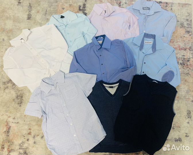 Пакет брендовых рубашек для мальчика