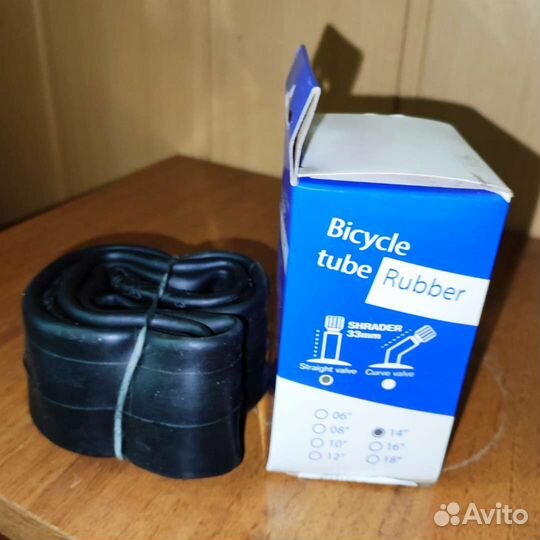 Камера 14x1.75/1.95 автонипель прямой 33мм
