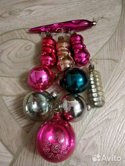 Ёлочные игрушки времён СССР