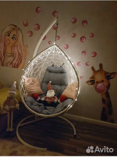 Подвесное кресло кокон гнездо качель