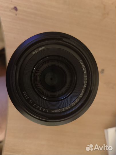 Объектив Canon EF-M 55-200mm + бленда