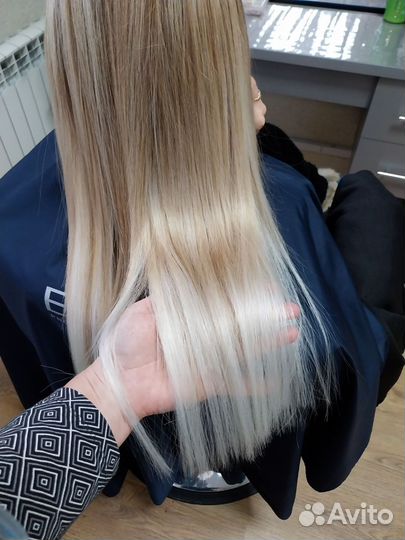 Капсульное наращивание волос, королевское-биоленты