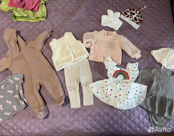 Пакет одежды на девочку 74-80
