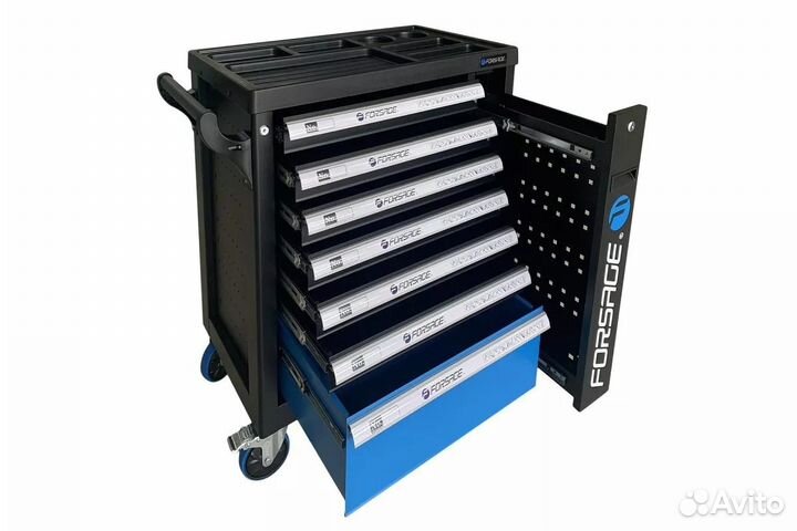 Тележка 7 ящиков F-55300 с инструментом 274 предм