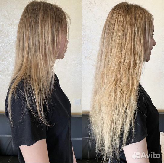 Горячее итальянское наращивание волос