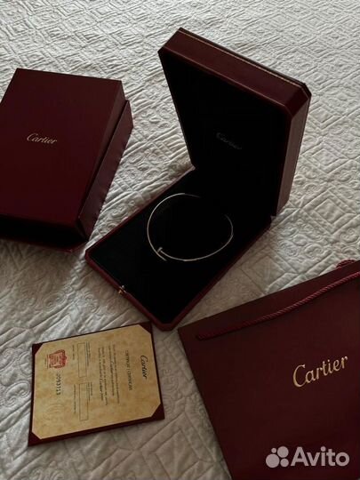 Золотое колье cartier juste UN clou