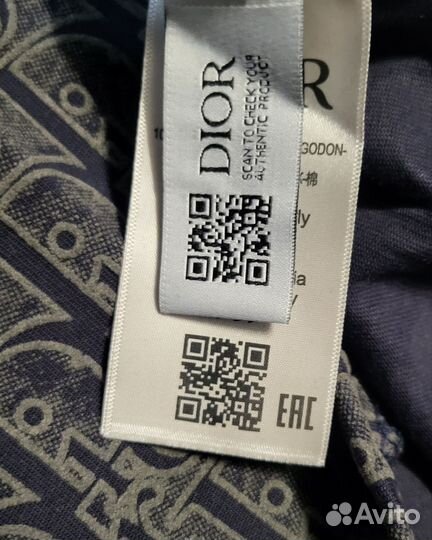 Футболка christian dior чёрная