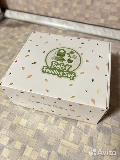 Набор детской силиконовой посуды