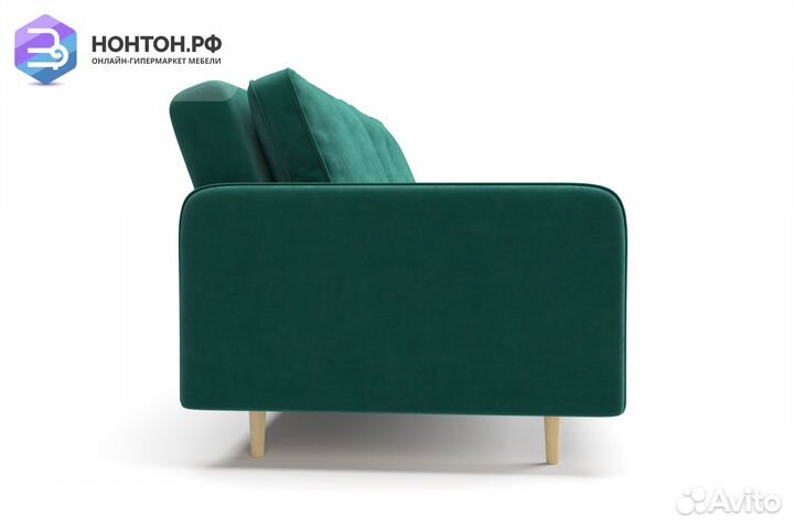 Диван книжка Эстет изумрудный