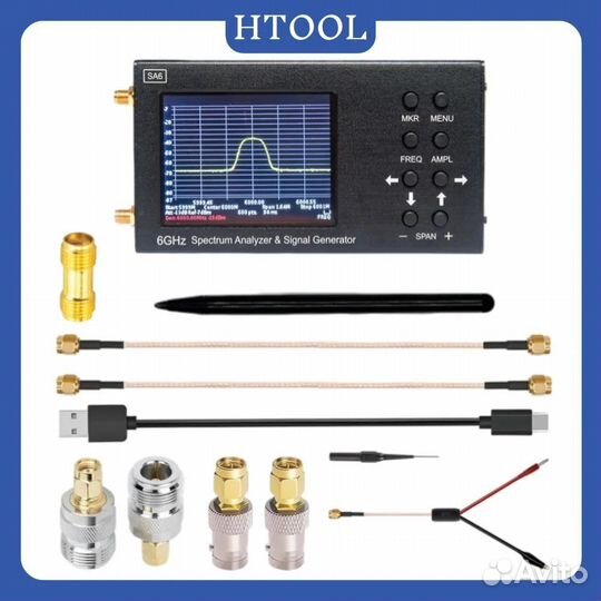 Ручной анализатор спектра SA6 6 ггц портативный