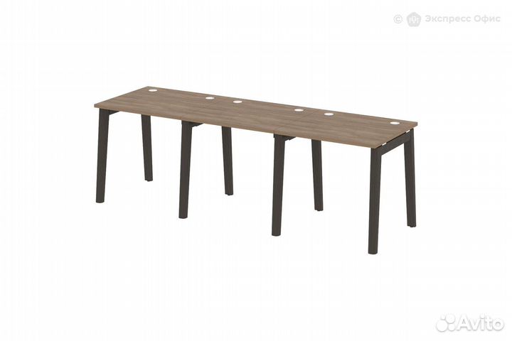 Стол-бенч линейный на деревянных опорях Onix wood