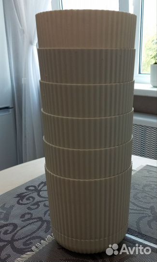 Цветочные горшки пластик