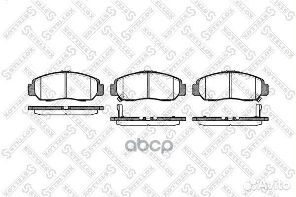 758 012-SX 747 12D5100M-01 колодки дисковые