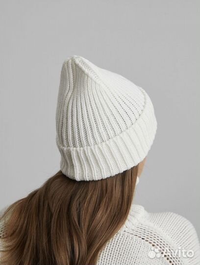 Шапка- бини крупной вязки aim clo