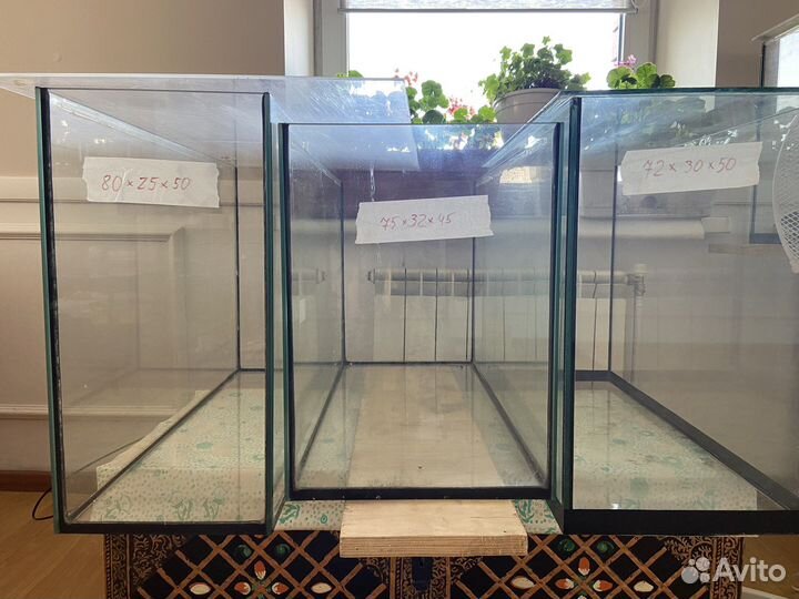 Аквариум 110 литров 4 штуки