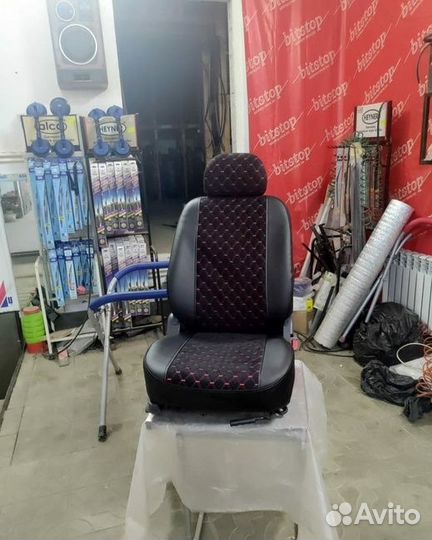 Чехлы велюр ромб Hyundai Accent Тагаз