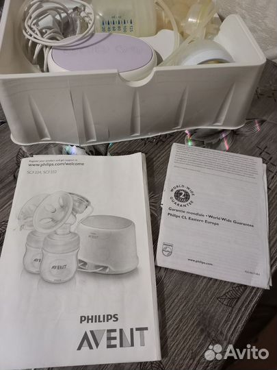 Молокоотсос avent электрический