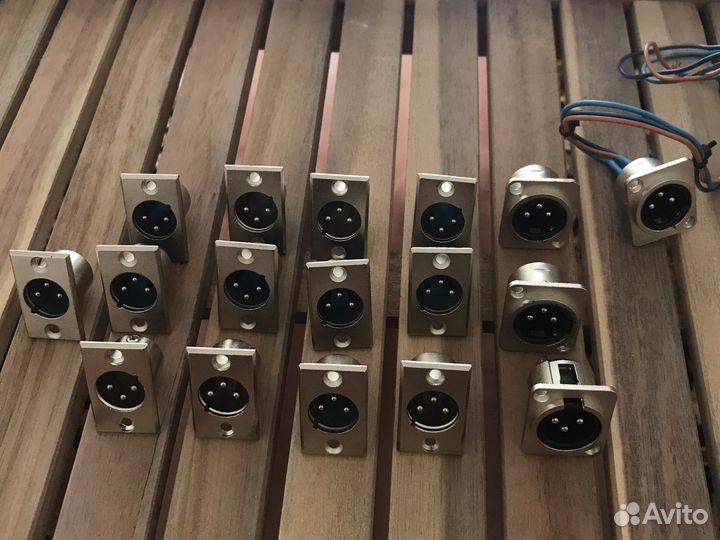 Гнезда XLR 3 pin разъем 17 шт