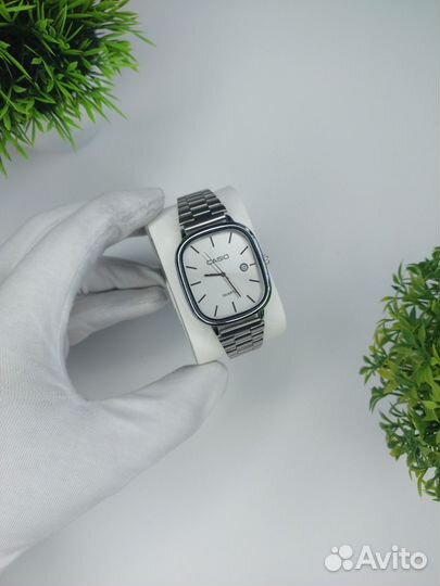 Часы Casio quarty серебро