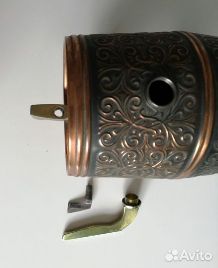 Бочонок для вина. СССР. Дерево, медная чеканка