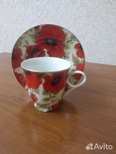 Чайная пара Yamasen Красный мак