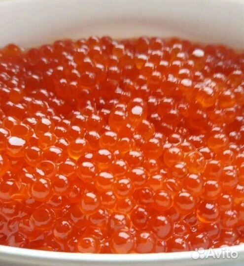 Икра красная форели слабосллëная среднее зерно