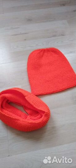 Комплект шапка и снуд детский