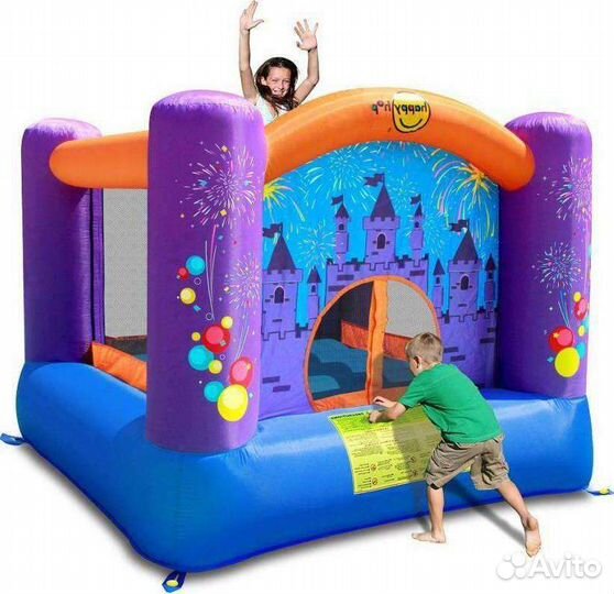 Батут, бассейн с шариками