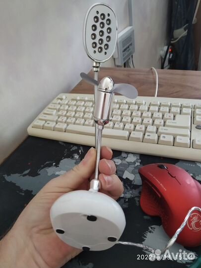 USB лампа с вентилятором