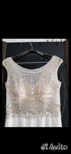 Платье вечернее белое 44 размер