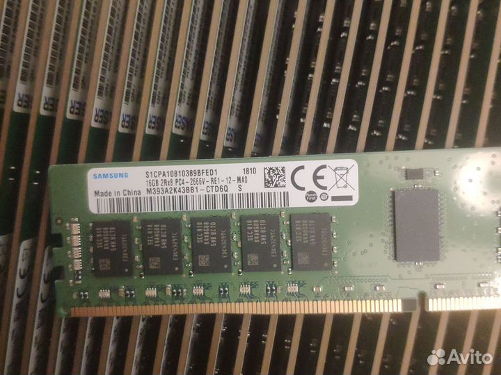 Оперативная память samsung ddr4 16gb 2666 ecc reg