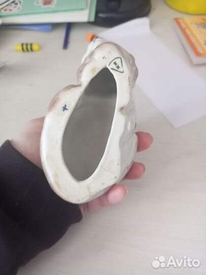 Статуэтка кошка старая гжель