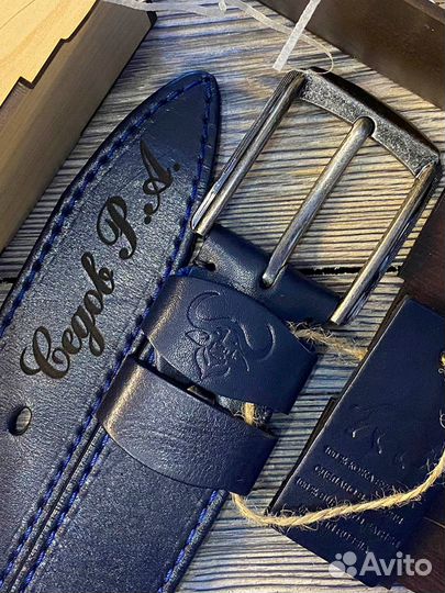 Мужской кожаный ремень