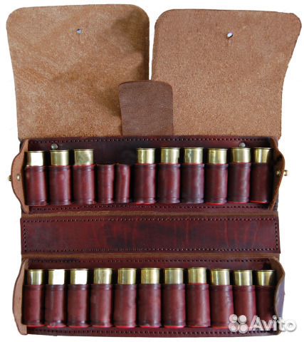 Патронташ Holster 25лет двухрядный 24х12к кожа