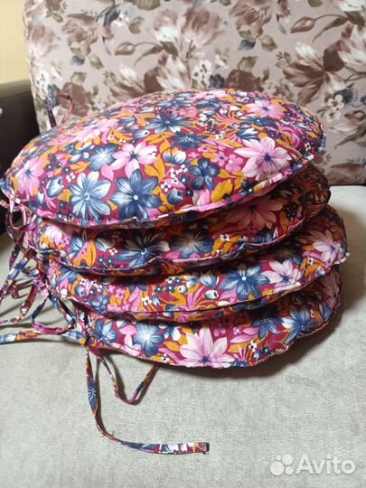 Сидушка (подушка) на стул круглая