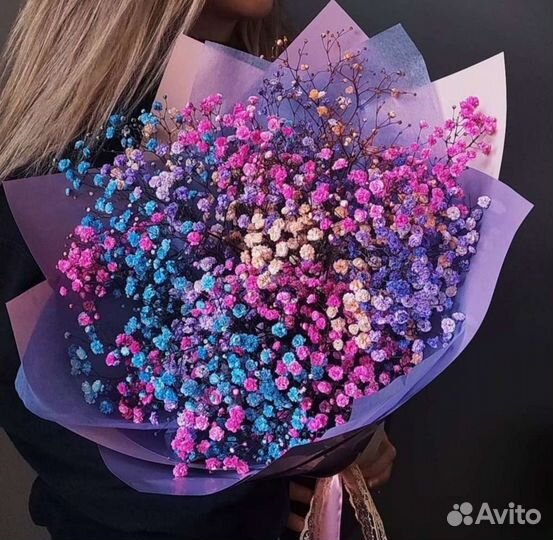 Гипсофила радужная WOW букет