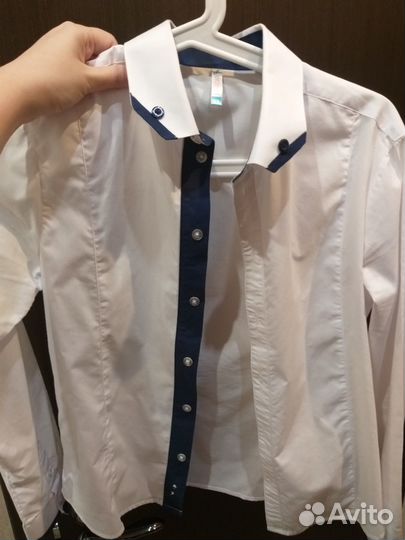 Приталенная рубашка на мальчика
