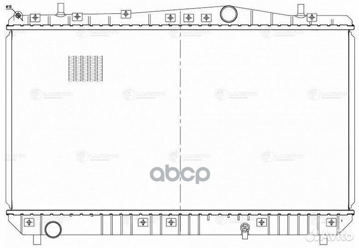 Радиатор охлаждения двигателя chevrolet lacetti